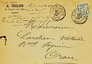 Oran enveloppes pub 828